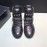 Plein Cowhide High Top Shoes For Men Black