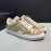 Plein  Camouflage Printing Leather Hollow Sneakers For Men Khaki