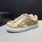 Plein  Camouflage Printing Leather Hollow Sneakers For Men Khaki