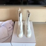 Piero Guidi Fashion Leather High Heel Boots White For Women 