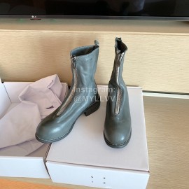 Piero Guidi Fashion Leather High Heel Boots For Women Green