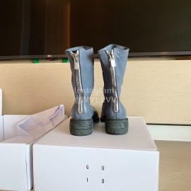 Piero Guidi Fashion Leather High Heel Boots For Women Gray