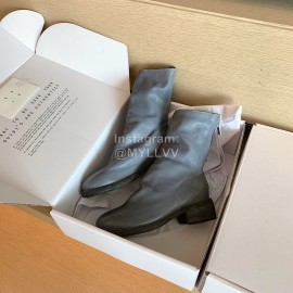 Piero Guidi Fashion Leather High Heel Boots For Women Gray