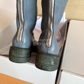 Piero Guidi Fashion Leather High Heel Boots For Women Gray