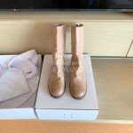 Piero Guidi Fashion Leather High Heel Boots For Women Pink