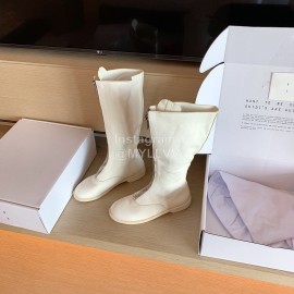 Piero Guidi Fashion Leather Long Boots For Women White