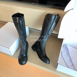 Piero Guidi Fashion Leather Long Boots For Women Black