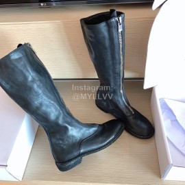 Piero Guidi Fashion Leather Long Boots For Women Black