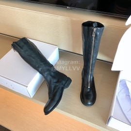 Piero Guidi Fashion Leather Long Boots For Women Black