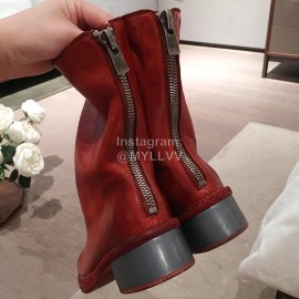 Piero Guidi New Leather High Heel Boots For Women Brownish Red