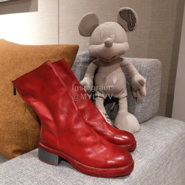 Piero Guidi New Leather High Heel Boots For Women Brownish Red