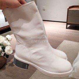 Piero Guidi New Leather High Heel Boots For Women White