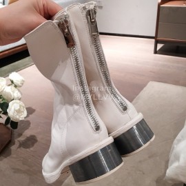 Piero Guidi New Leather High Heel Boots For Women White