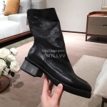 Piero Guidi New Leather High Heel Boots For Women Black