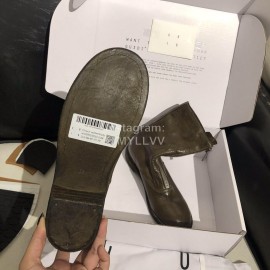 Piero Guidi New Leather Thick High Heeled Zipper Boots For Women Brown