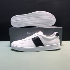 Prada Fashion Cowhide Nylon Casual Sneakers For Men White