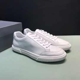 Prada Fashion Leather Casual Sneakers For Men White
