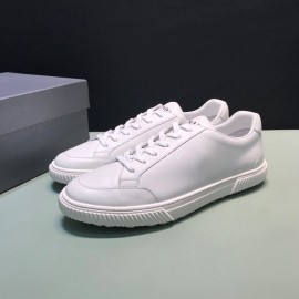 Prada Fashion Leather Casual Sneakers For Men White