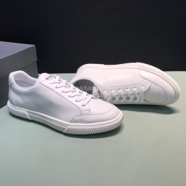 Prada Fashion Leather Casual Sneakers For Men White