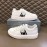 Prada Cowhide Lace Up Thick Soled Sneakers For Men White