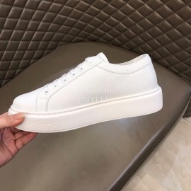 Prada New Canvas Nylon Thick Soled Sneakers For Men White