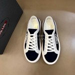 Prada New Canvas Nylon Thick Soled Sneakers For Men Black