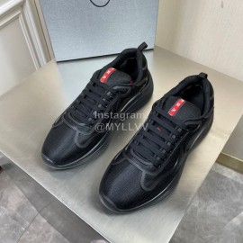 Prada New Cowhide Casual Sneakers For Men Black