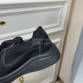 Prada New Cowhide Casual Sneakers For Men Black