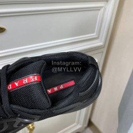 Prada New Cowhide Casual Sneakers For Men Black