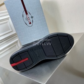 Prada New Cowhide Casual Sneakers For Men Black