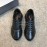 Prada Black Calf Leather Lace Up Sneakers For Men