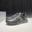 Prada Palmprint Leather Casual Sneakers For Men Black