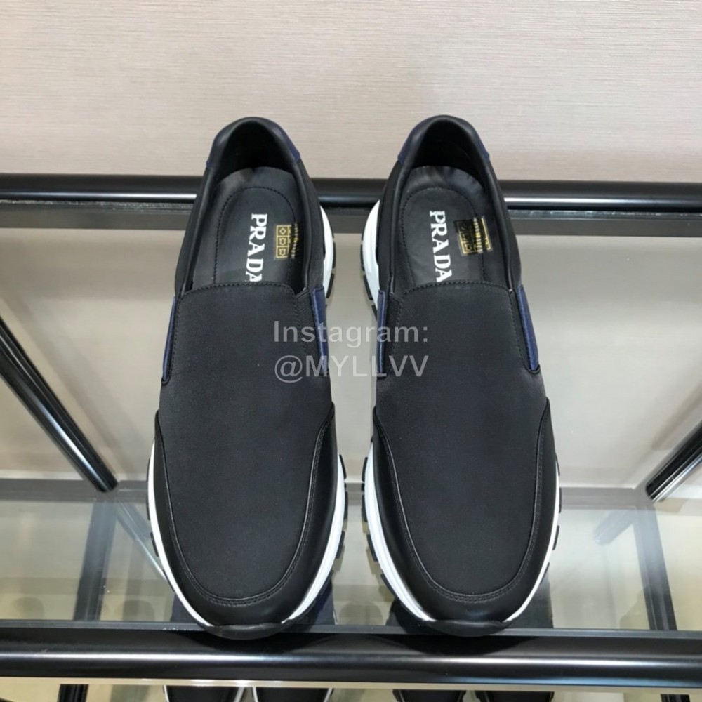 Prada Summer Mesh Cowhide Casual Sneakers For Men 