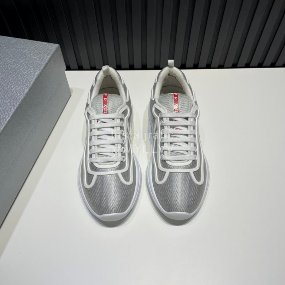 Prada Light Mesh Casual Sneakers For Men Gray