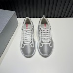Prada Light Mesh Casual Sneakers For Men Gray