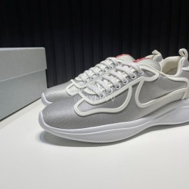 Prada Light Mesh Casual Sneakers For Men Gray