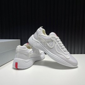 Prada Light Mesh Casual Sneakers For Men White