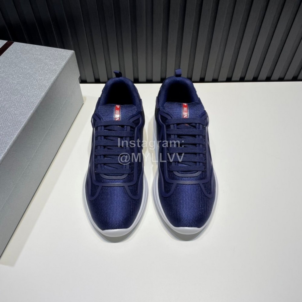 Prada Light Mesh Casual Sneakers For Men Blue