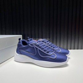 Prada Light Mesh Casual Sneakers For Men Blue