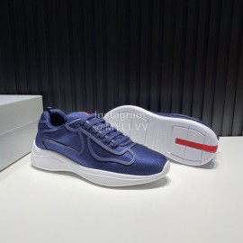 Prada Light Mesh Casual Sneakers For Men Blue