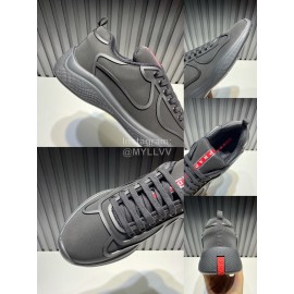 Prada New Cowhide Casual Sneakers For Men Black