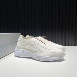 Prada Light Mesh Sneakers For Men White
