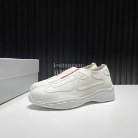 Prada Light Mesh Sneakers For Men White