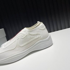 Prada Light Mesh Sneakers For Men White