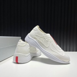Prada Light Mesh Sneakers For Men White