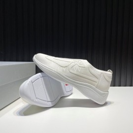 Prada Light Mesh Sneakers For Men White