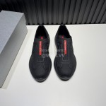Prada Light Mesh Sneakers For Men Black