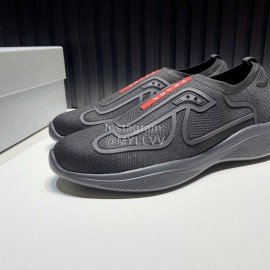Prada Light Mesh Sneakers For Men Black