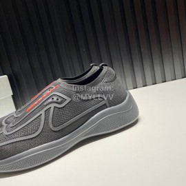 Prada Light Mesh Sneakers For Men Black