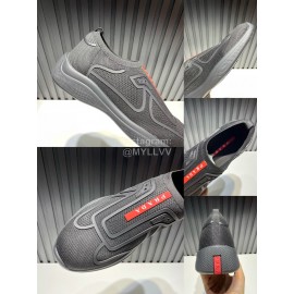Prada Light Mesh Sneakers For Men Black